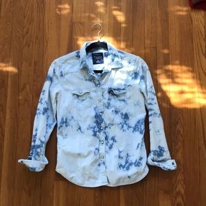American Eagle button down denim shirt